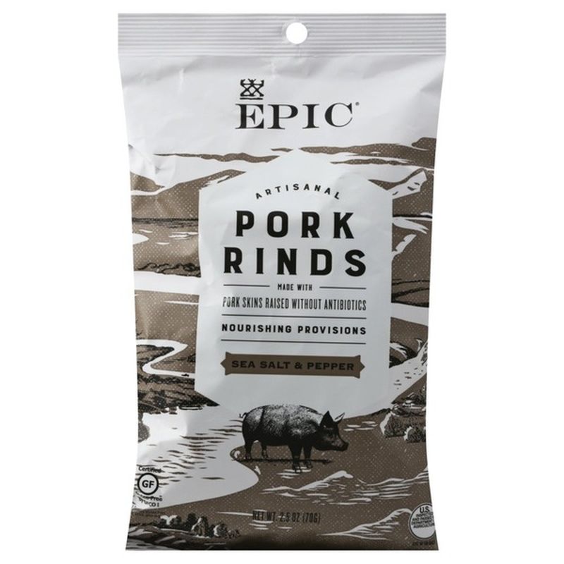 Epic Pork Rinds, Sea Salt & Pepper (2.5 oz) from Fred Meyer Instacart