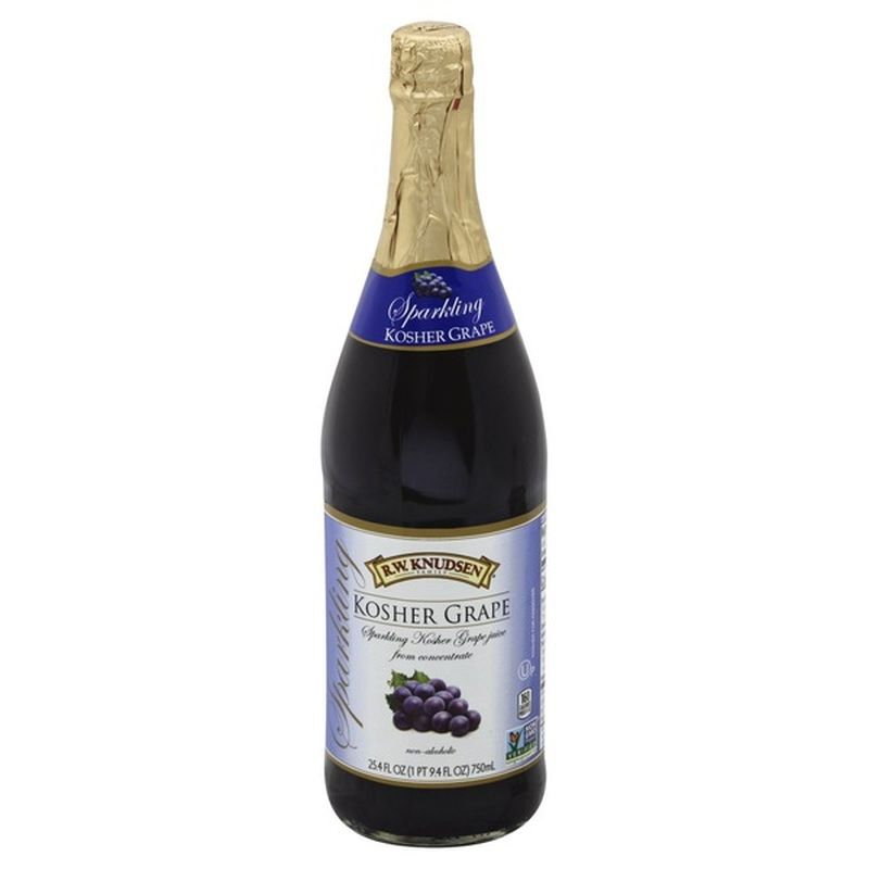 R.W. Knudsen Family Sparkling Juice, Kosher Grape (25.4 oz) Instacart