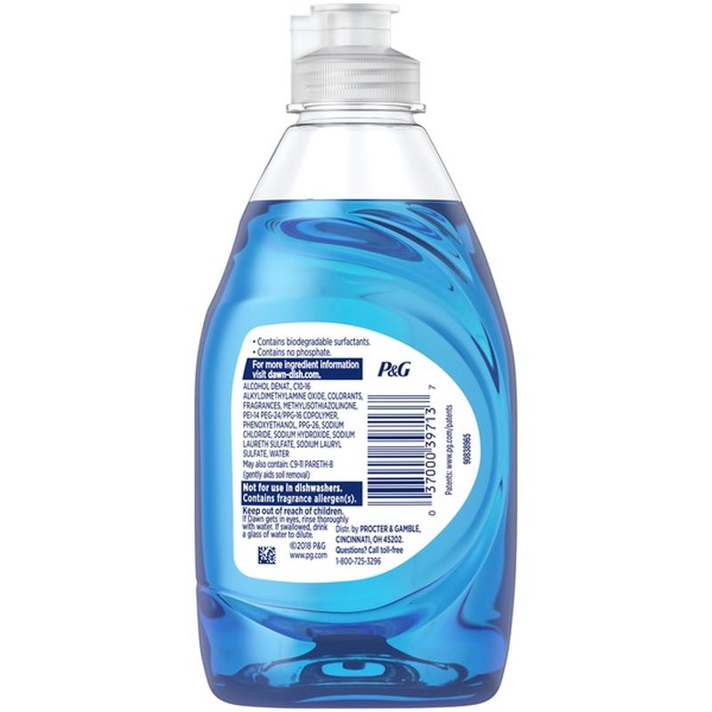 Dawn Dishwashing Liquid Dish Soap, Original Scent (7 fl oz) from Giant ...