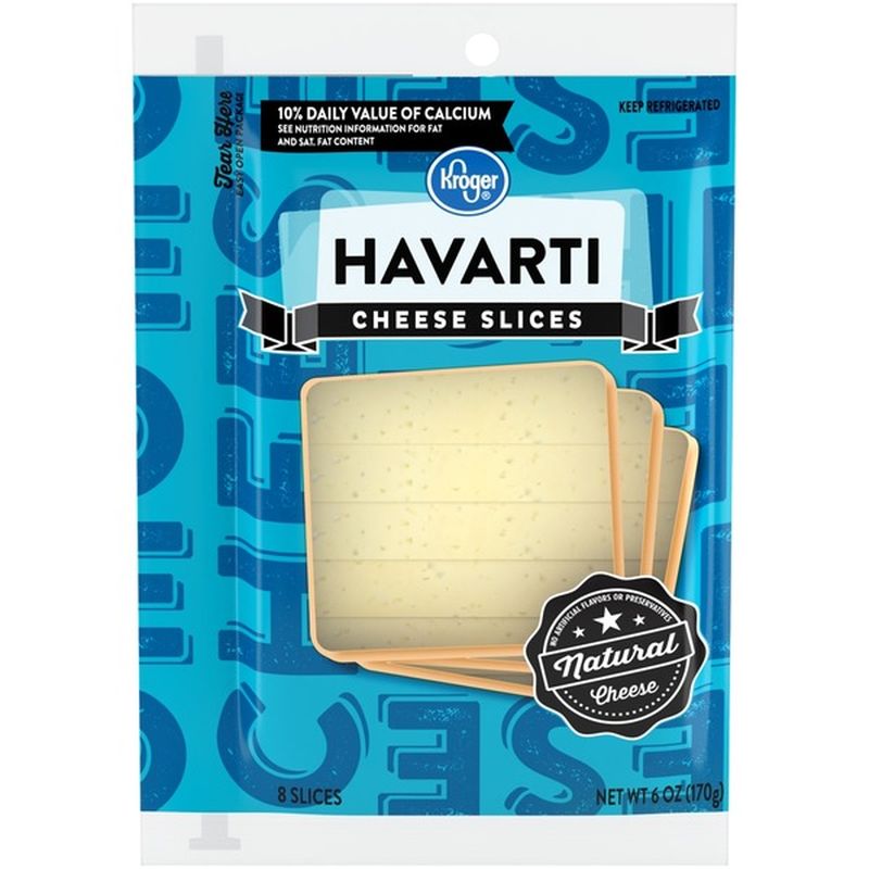 Kroger Havarti Cheese Slices (6 oz) from Kroger Instacart