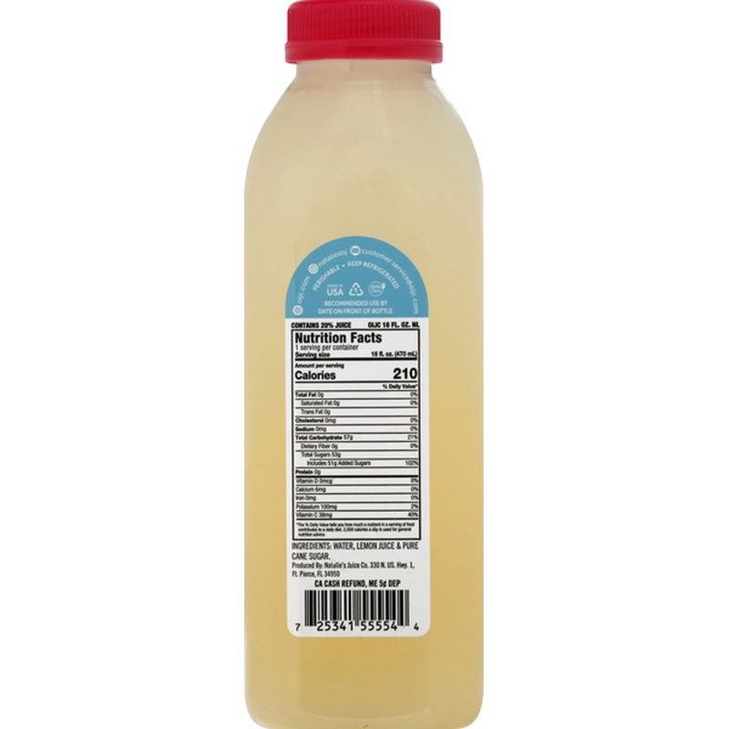 Natalie's Lemonade, Natural (16 oz) - Instacart