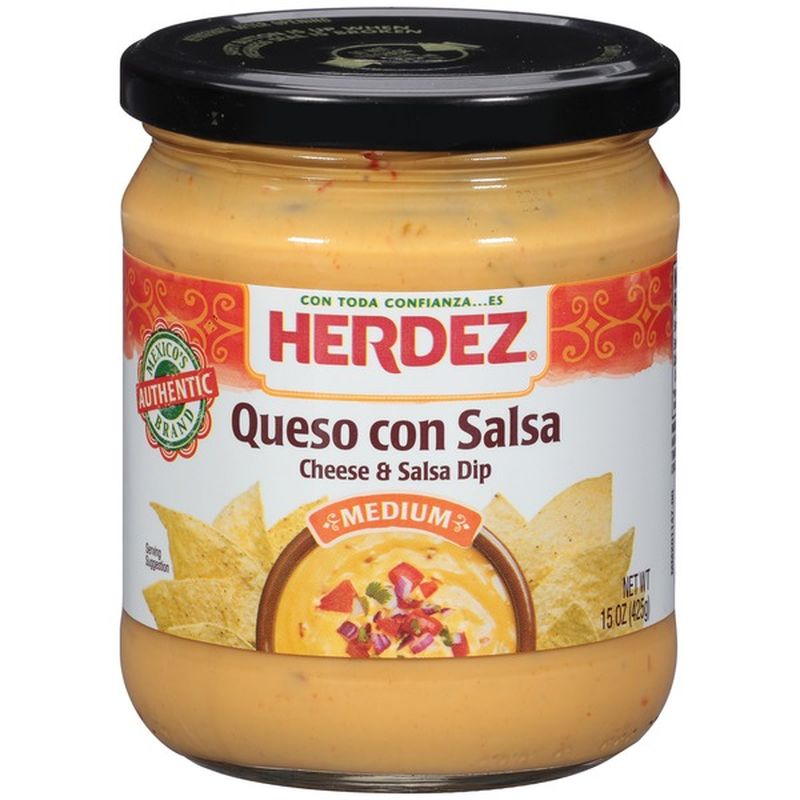 Herdez Medium Queso con Salsa Cheese & Salsa Dip (15 oz) from Kroger
