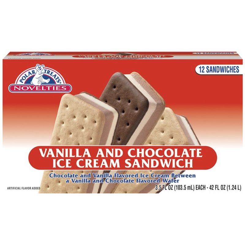 Polar Treats Chocolate Ice Cream Sandwich (12 ct) - Instacart