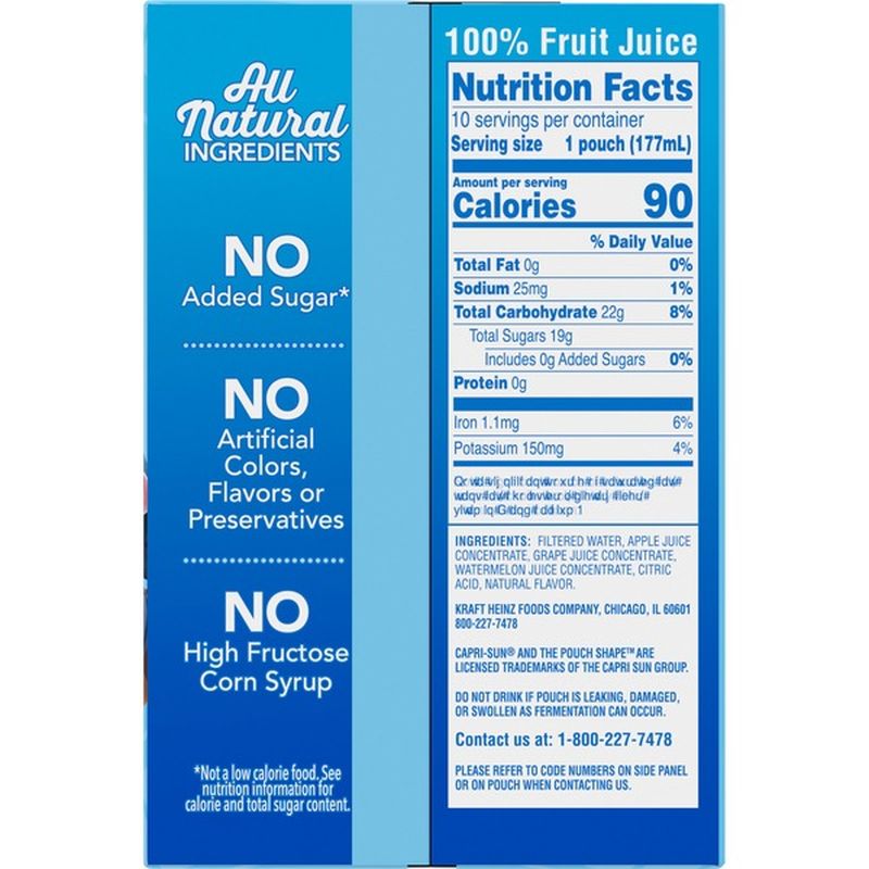 Capri Sun 100% Watermelon Juice Blend (60 fl oz) from Food Lion - Instacart