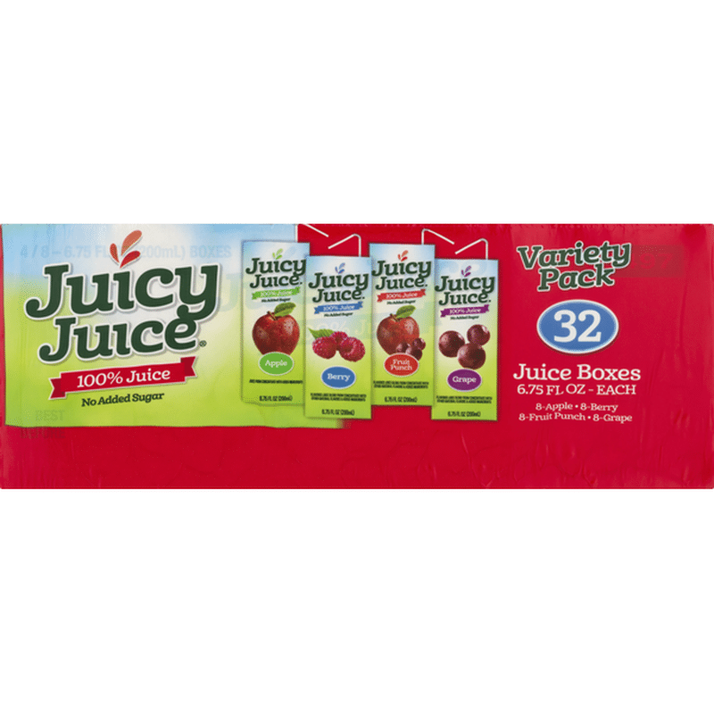 Juicy Juice 100 Juice, Variety Pack, 32 Pack (32 each) Instacart