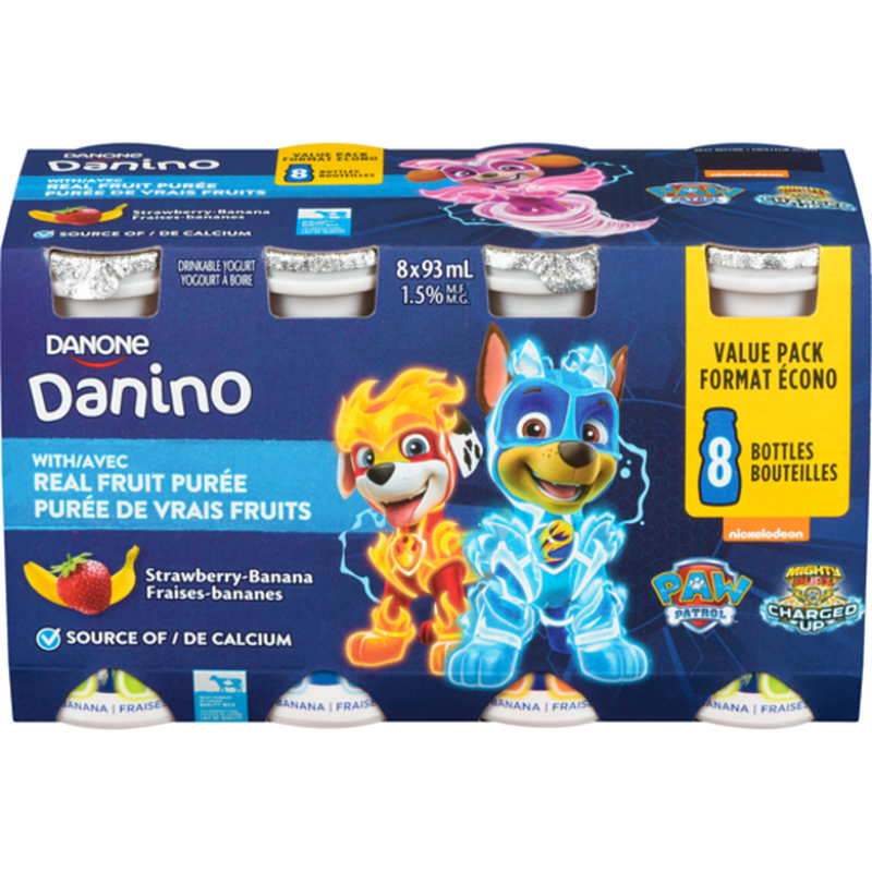 Danino Strawberry-Banana 1.5% Drinkable Yogurt
