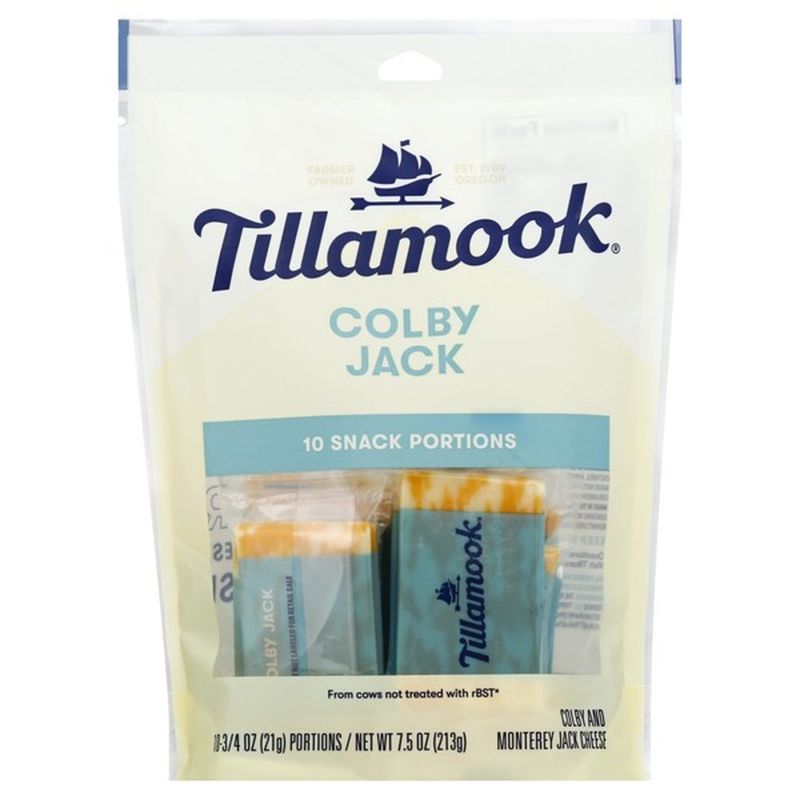 Tillamook Colby Jack Cheese Snack Portions (7.5 oz) Instacart