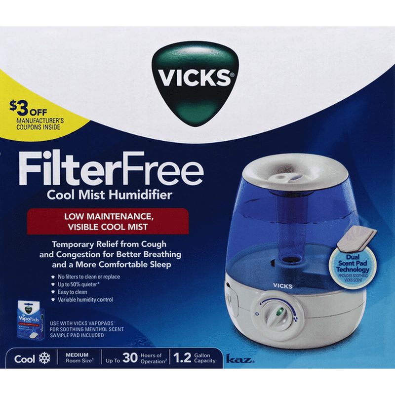 Vicks Humidifier, Cool Mist, Filter Free (1 each) Instacart