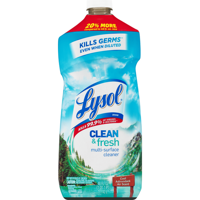 Lysol MultiSurface Cleaner, Clean & Fresh, Cool Adirondack Air Scent