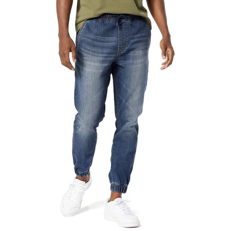 levi denim joggers men's