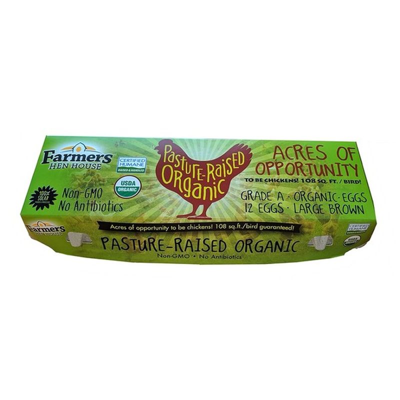 Farmers Hen House Large Organic Pasture Raised Brown Egg (12 doz ...