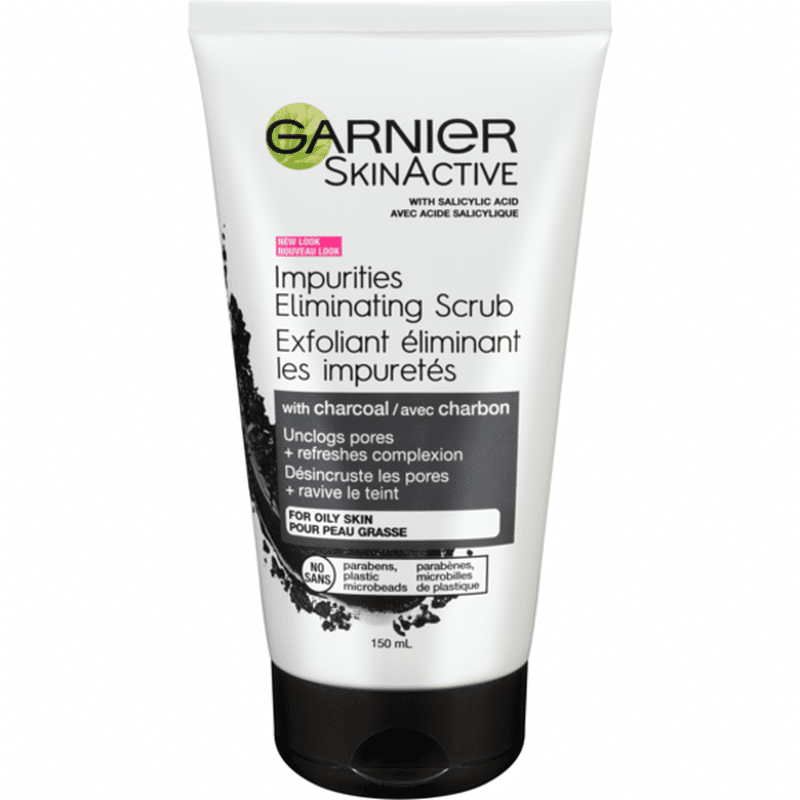 Garnier Clean + Blackhead Eliminating Scrub, Oily Skin, Charcoal