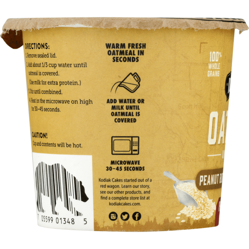 Kodiak Cakes Oatmeal Unleashed Peanut Butter Chocolate Chip (2.12 oz
