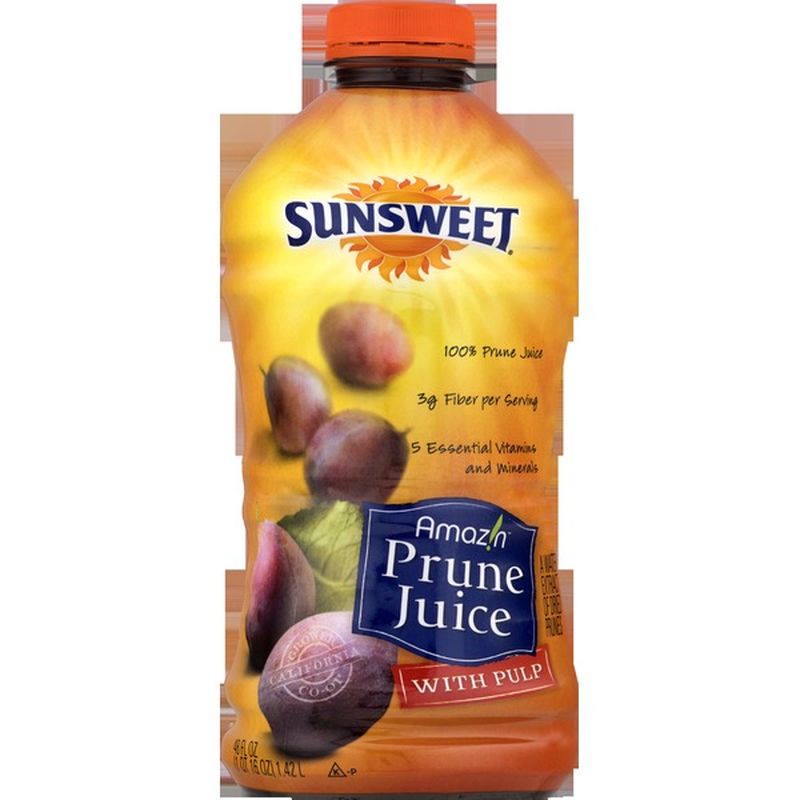 Sunsweet 100 Juice, Amaz!n, Prune, with Pulp (48 oz) Instacart