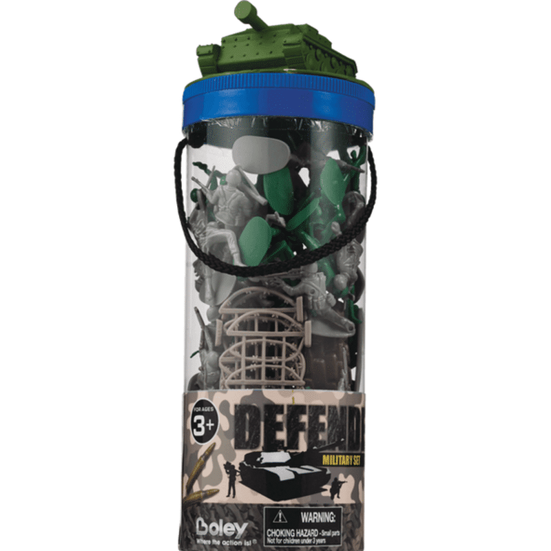 Boley Corp 60-Piece Defenders Military Soldiers Play Set & Bucket