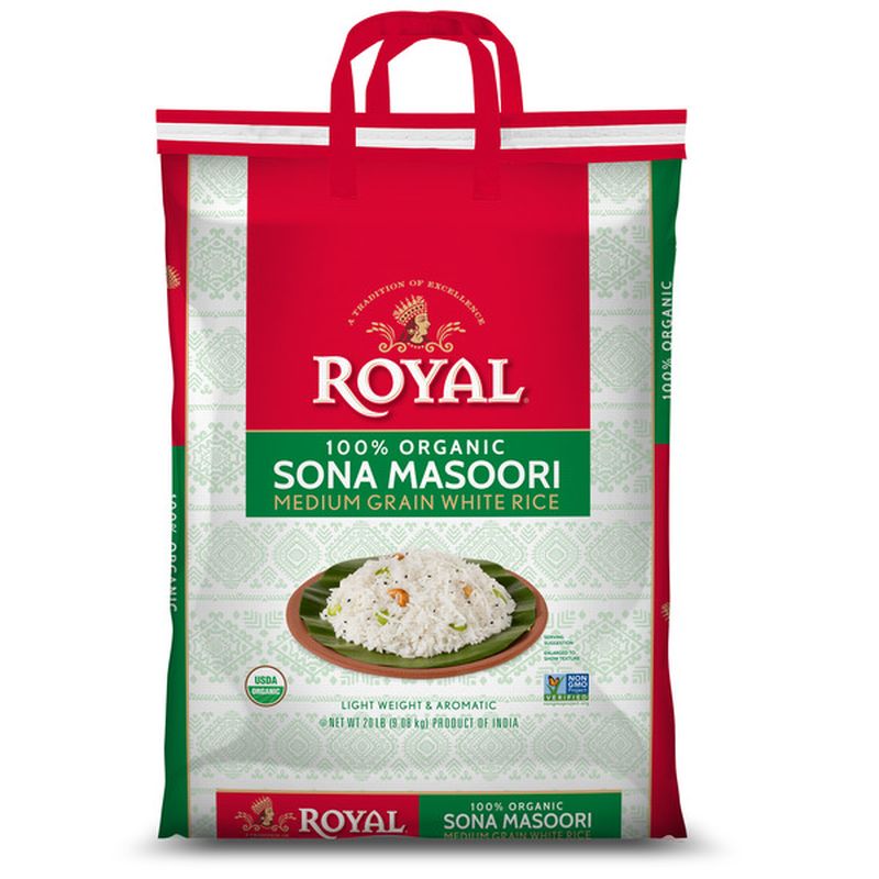 Royal Sona Masoori Organic Rice (20 Lb) Delivery Or Pickup Near Me ...