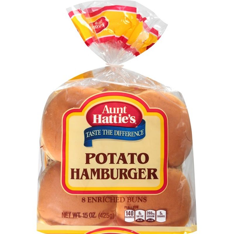 Aunt Hattie's Potato Hamburger Enriched Buns (15 oz) from Safeway