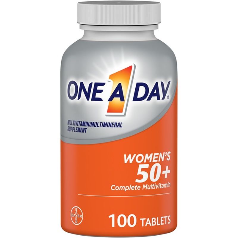 One A Day Multivitamin/Multimineral Supplement, Women's 50+, Tablets ...