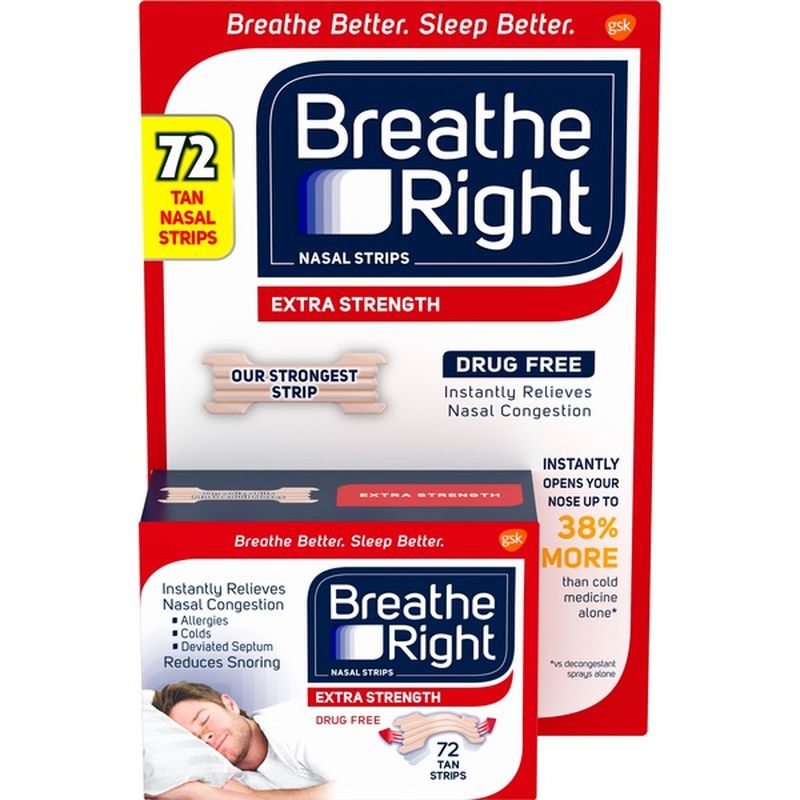 Breathe Right Nasal Strips (72 ct) - Instacart