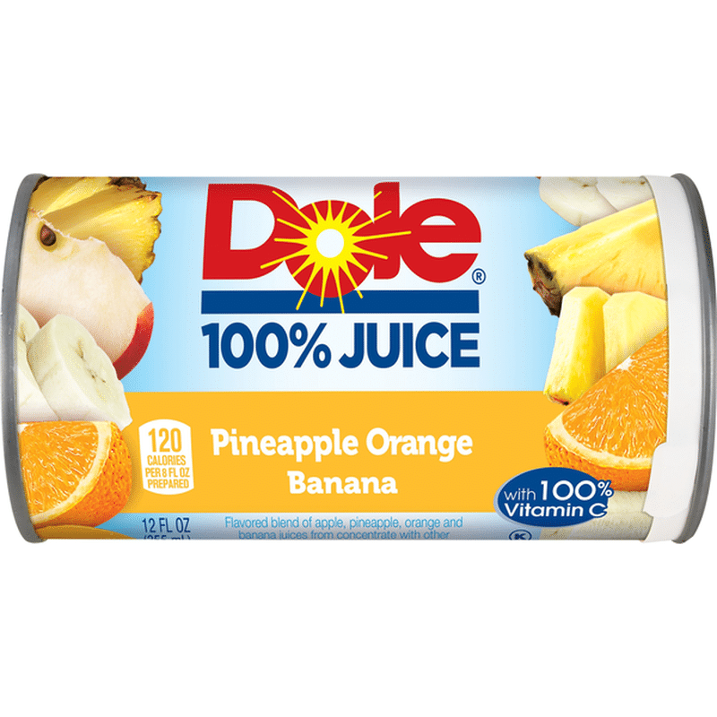 Dole Pineapple Orange Banana Juice 12 Oz Instacart