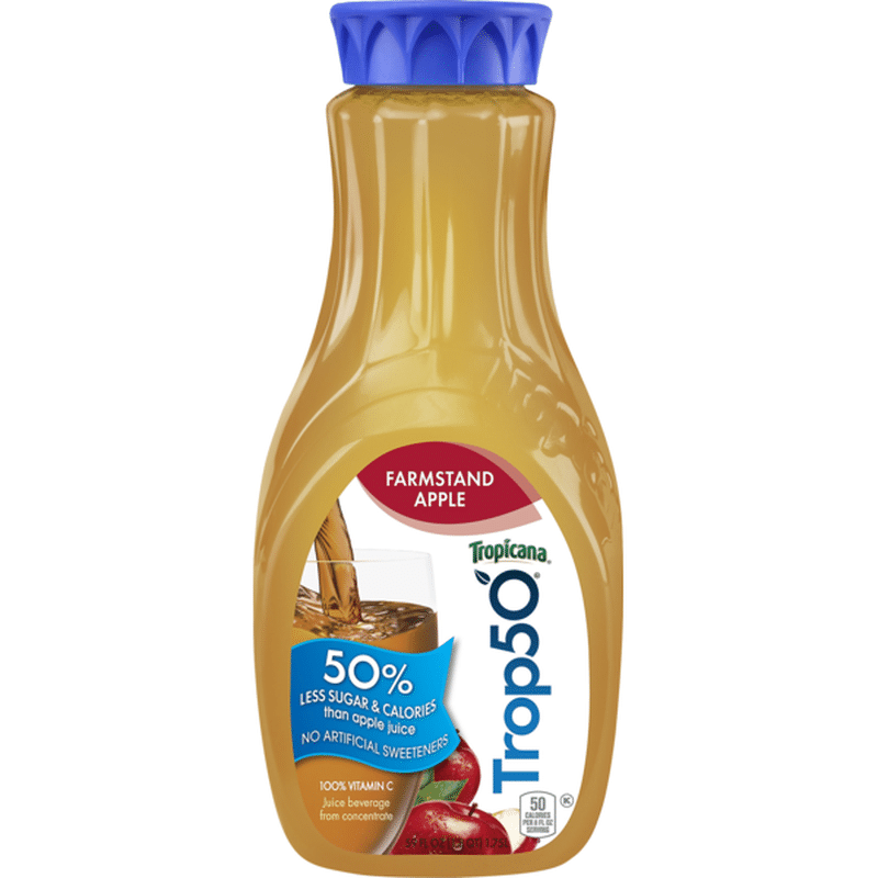 tropicana apple juice sugar content