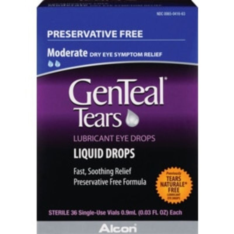 GenTeal Lubricant Eye Drops, Preservative Free, Liquid (0.9 ml) Instacart