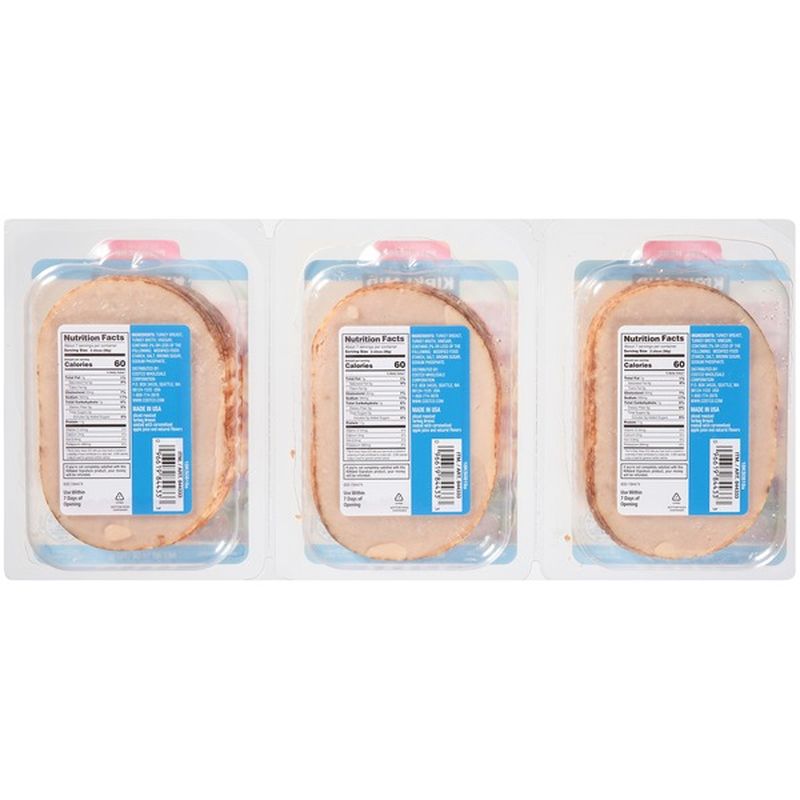 Kirkland Signature Sliced Turkey Breast, 3 x 14 oz (14 oz) Instacart