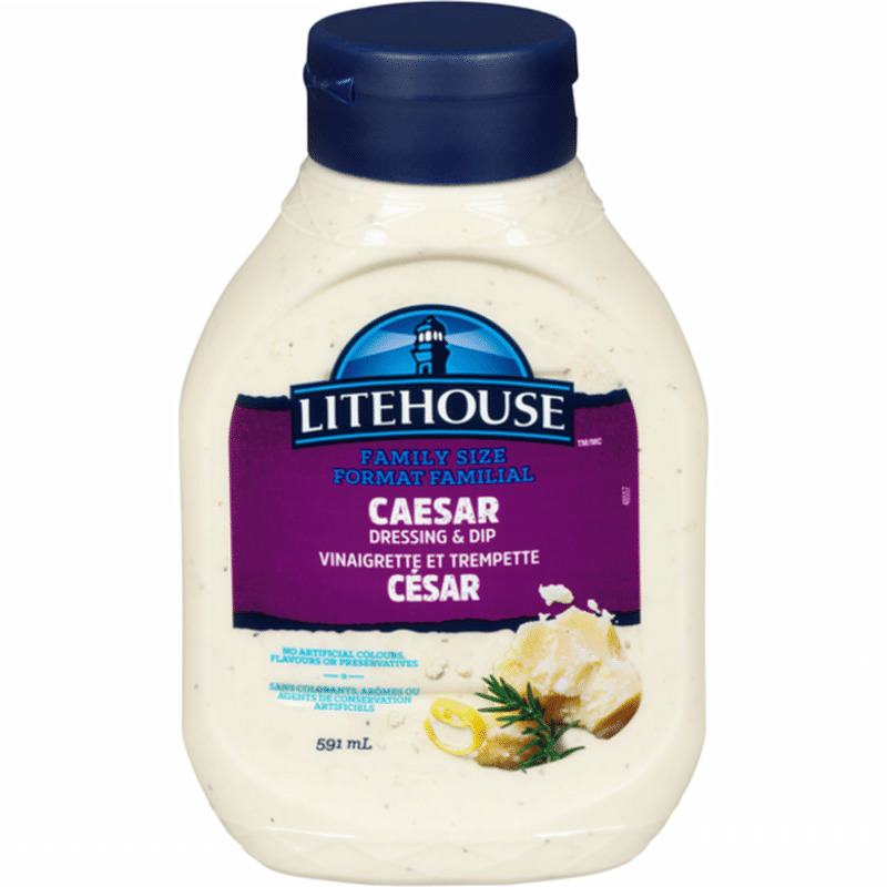 Litehouse Caesar Salad Dressing Squeeze Bottle (592 ml) Instacart