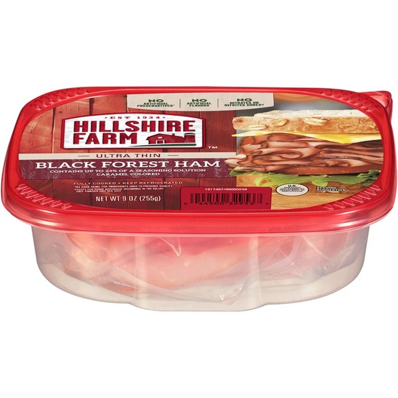 Hillshire Farm Ultra Thin Sliced Lunchmeat, Black Forest Ham (9 Oz ...