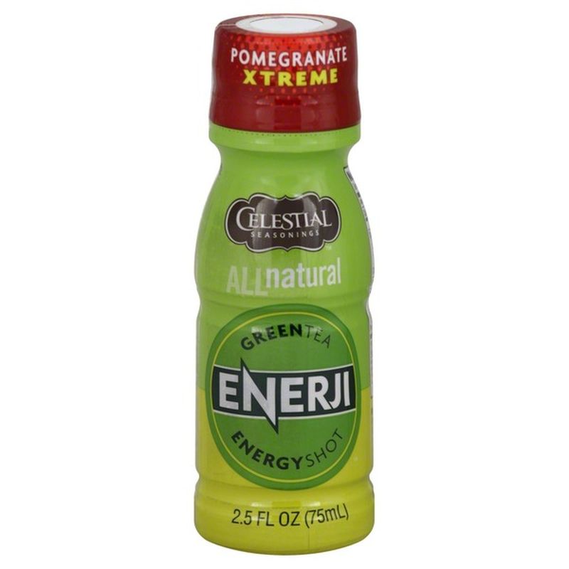 Celestial Seasonings Energy Shot, Green Tea, Pomegranate Xtreme (2.5 oz