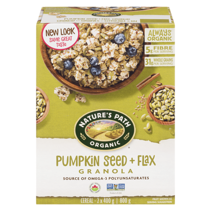 Nature's Path Pumpkin Seed Plus Flax Granola (800 g) Instacart