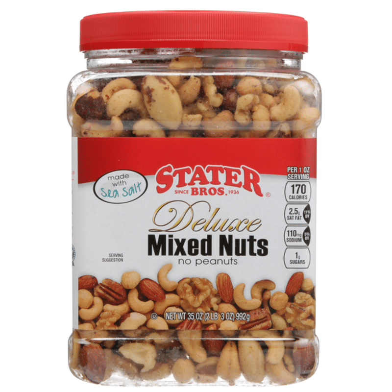 Stater Bros. Markets Deluxe No Peanuts Mixed Nuts (35 oz) Instacart
