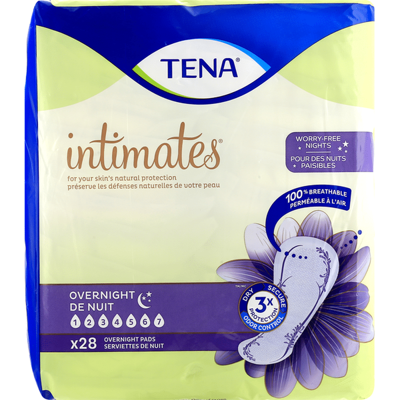 Serenity Incontinence Pads For Women, Overnight (28 ct) from Stater ...