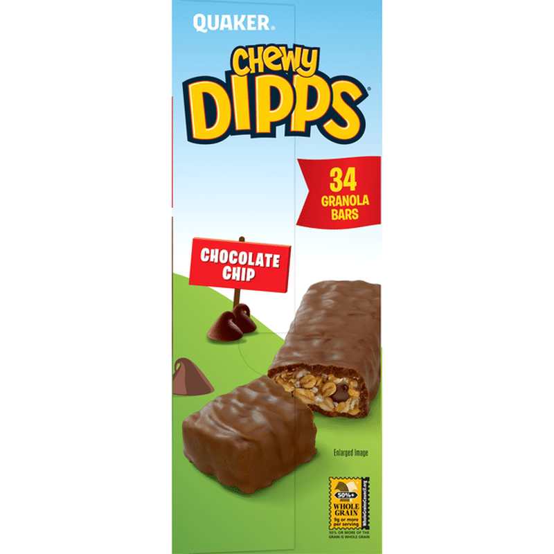 Quaker Chewy Dipps Chocolate Chip Granola Bars (1.09 oz) from Smart