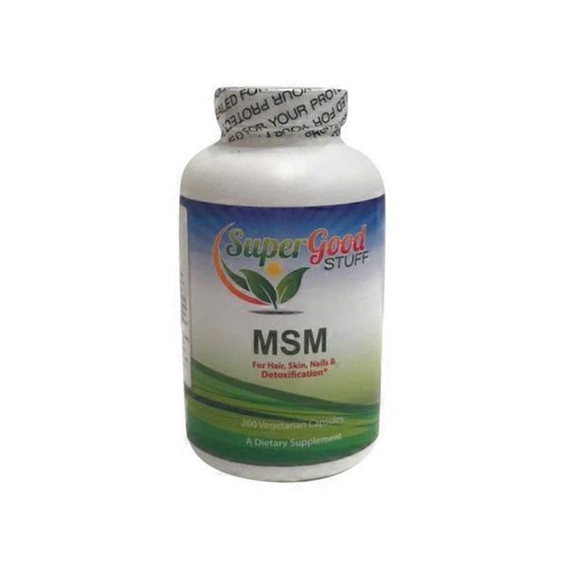 Super Good Stuff MSM Dietary Supplement Vegetarian Capsules (200 ct