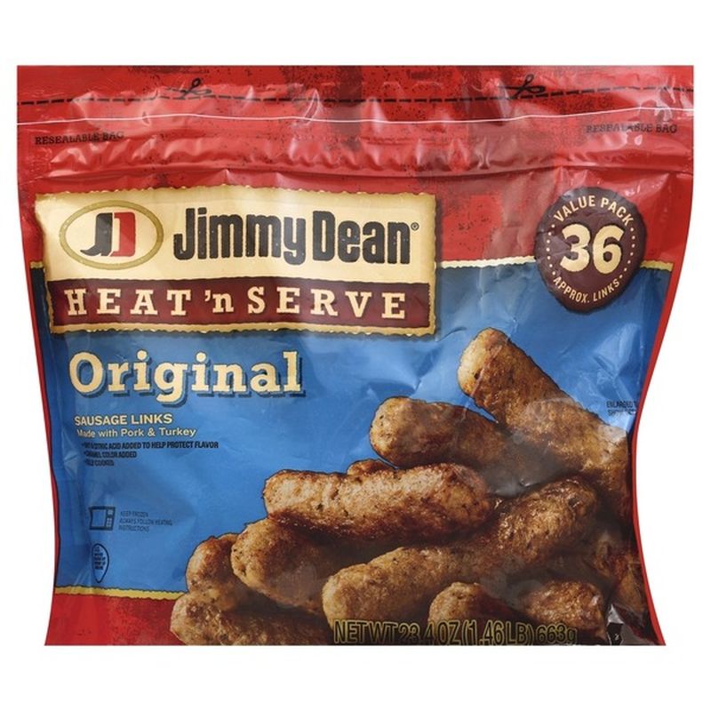 Jimmy Dean Heat 'N Serve Original Pork Sausage Links (36 Ct) From Lucky ...