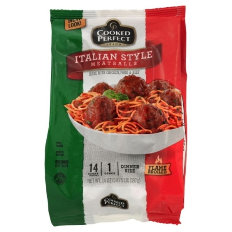 Cooked Perfect Us Italian Style Meatballs (14 oz) from Wegmans Instacart
