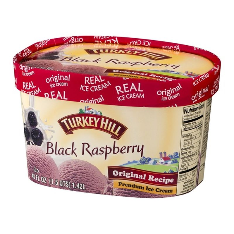 Turkey Hill Premium Ice Cream, Black Raspberry (48 oz) Instacart