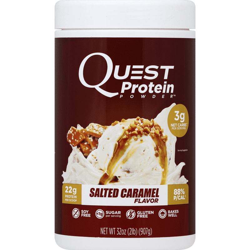 Quest Protein Powder, Salted Caramel Flavor (32 oz) Instacart