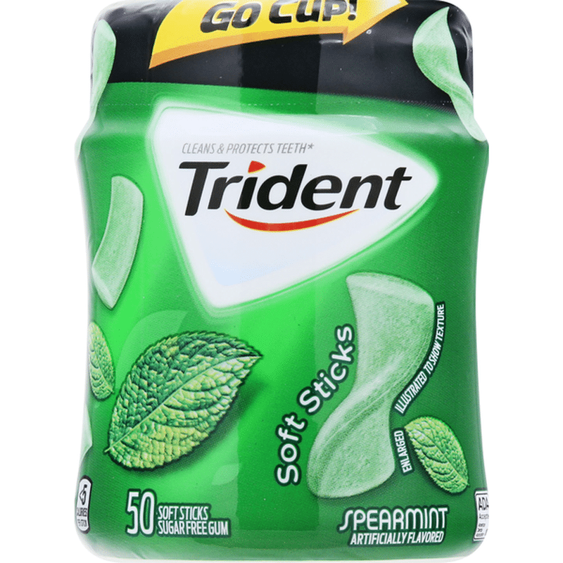 Trident Unwrapped Sugar Free Gum, Spearmint Flavor (50 ct) from Safeway ...