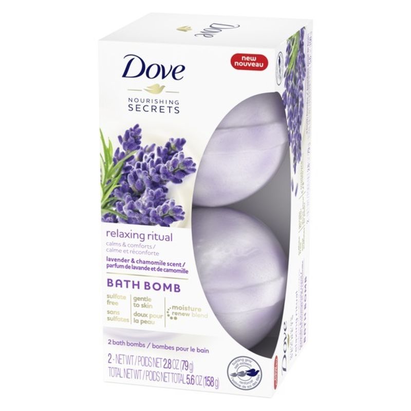 Dove Bath Bombs Lavender And Chamomile (2.8 oz) Instacart