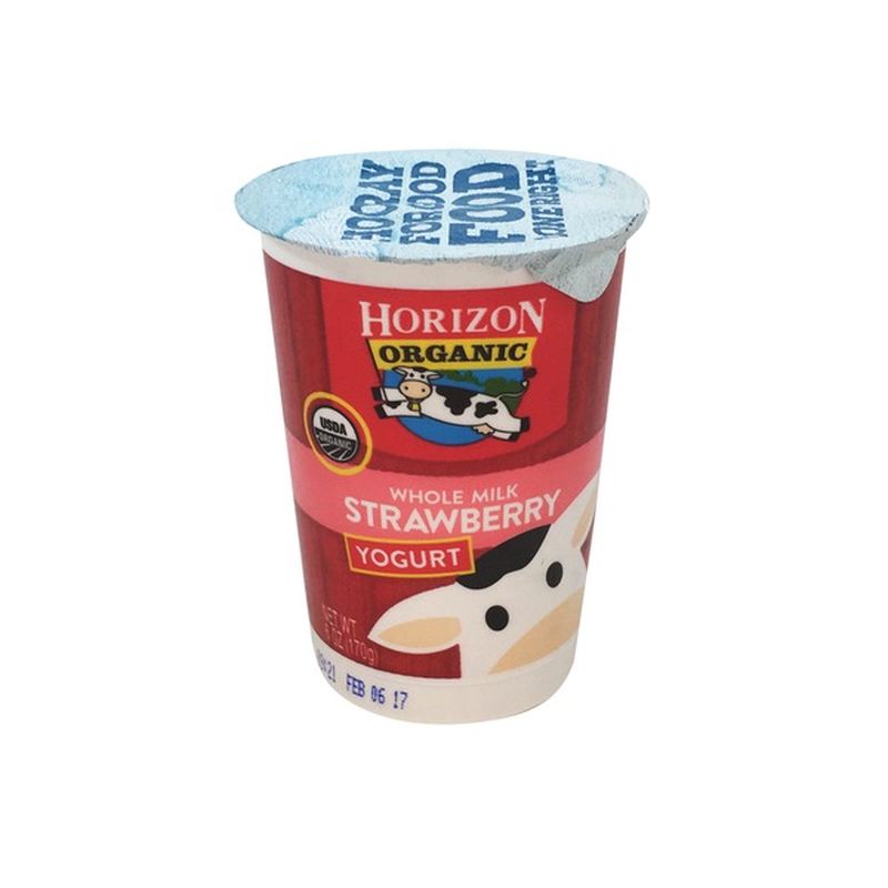 Horizon Yogurt, Whole Milk, Strawberry (6 oz) Instacart