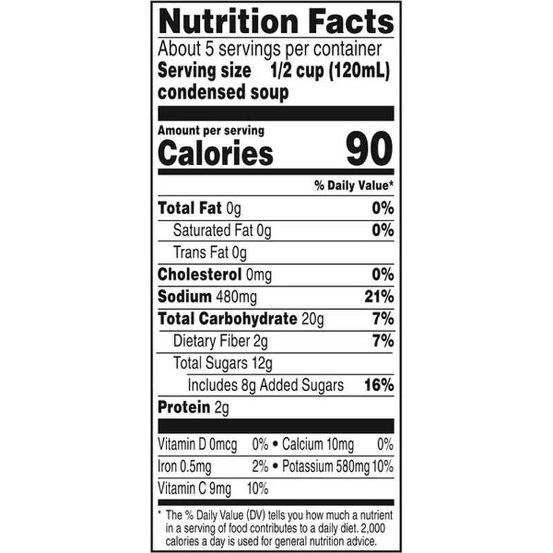 Featured image of post Simple Way to Tomato Soup Campbell&#039;s Nutrition Facts