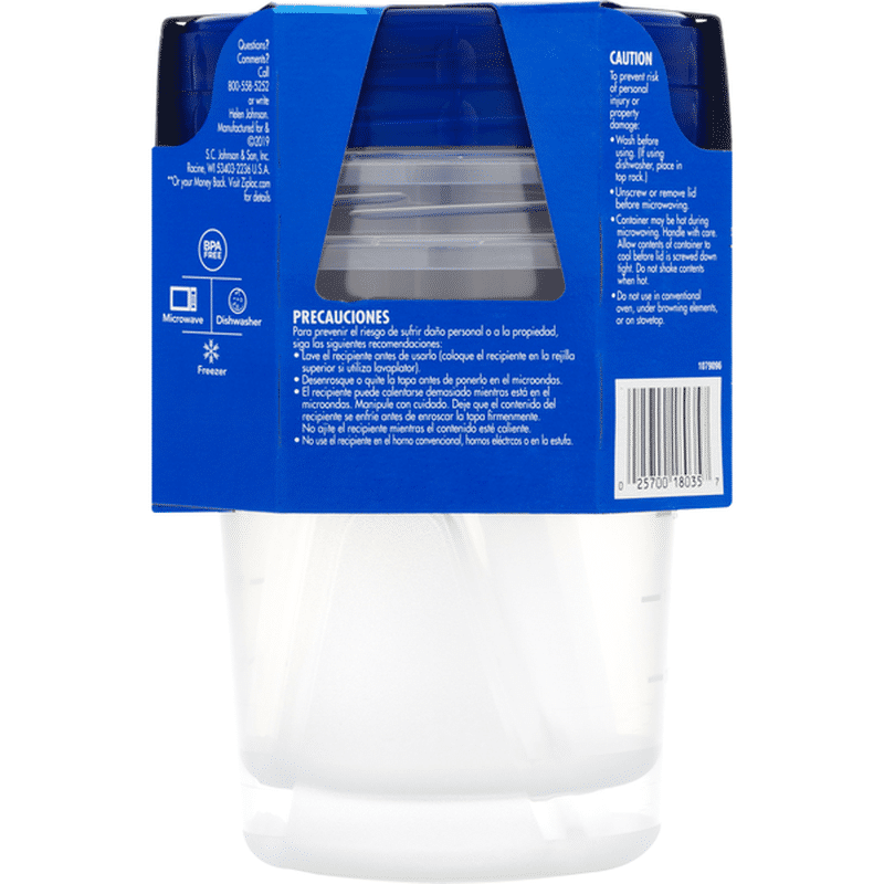 Ziploc Containers & Lids, Medium Round, 1 Quart (1 each) Instacart