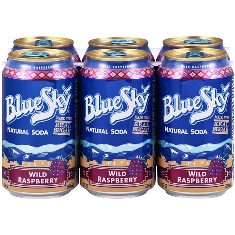 Blue Sky Wild Raspberry Natural Soda (12 fl oz) - Instacart