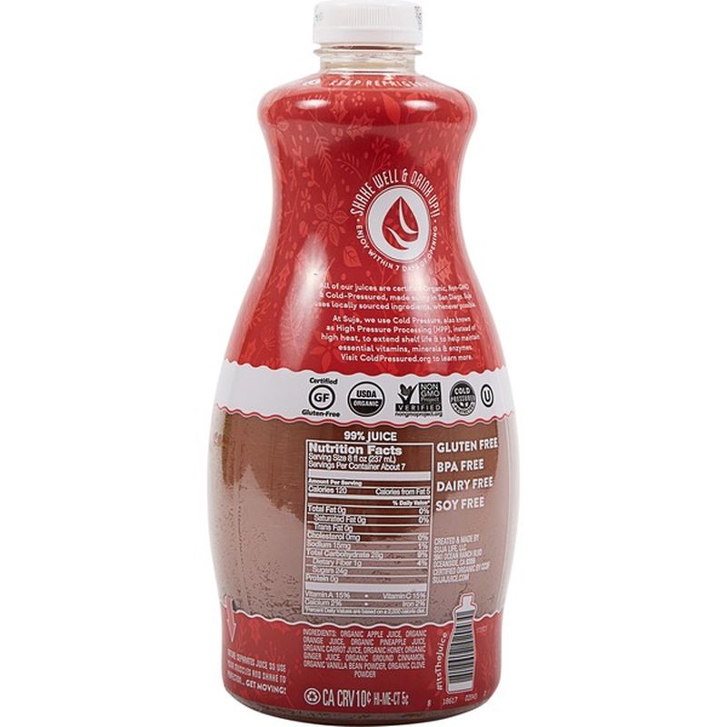 Suja Apple Cider, Mulled, Organic (59 oz) from Costco Instacart