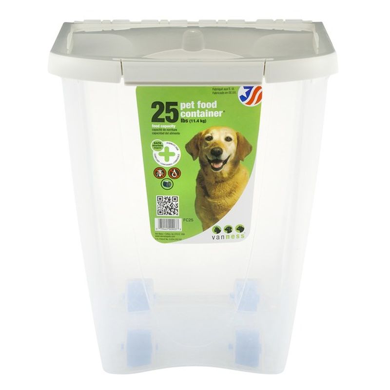 van ness dog food storage container