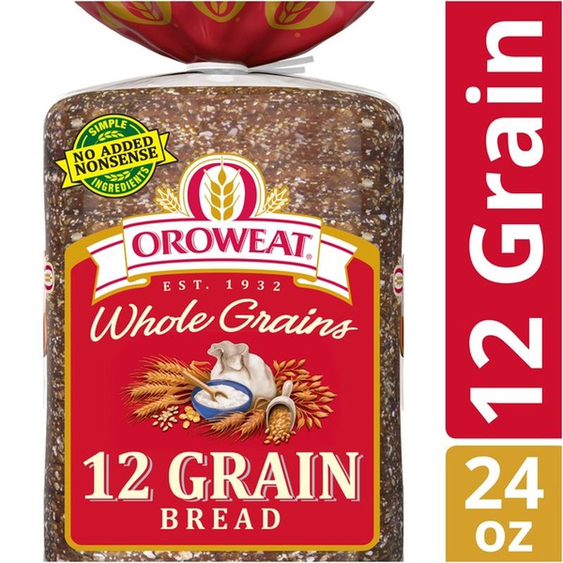 Brownberry/Arnold/Oroweat Whole Grains 12 Grain Bread (24 Oz) From ...