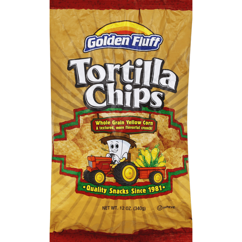 Golden Fluff Tortilla Chips, Whole Grain Yellow Corn (12 oz) Instacart