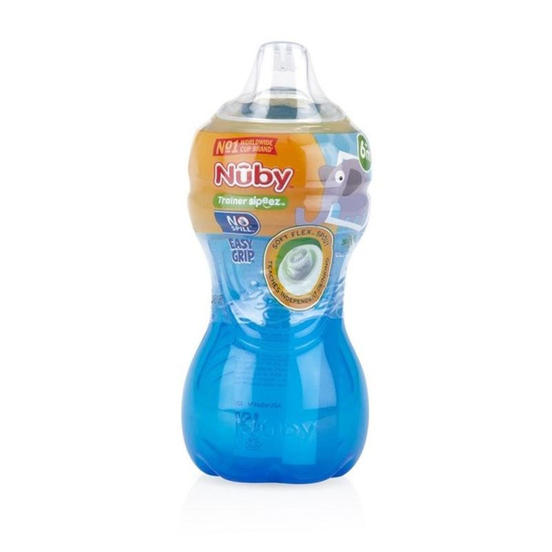 Nuby 10 oz no spill easy grip sippy cups
